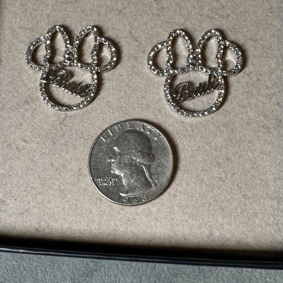 Disney X Baublebar Minnie Mouse Bride‎ Earrings - Picture 3 of 3